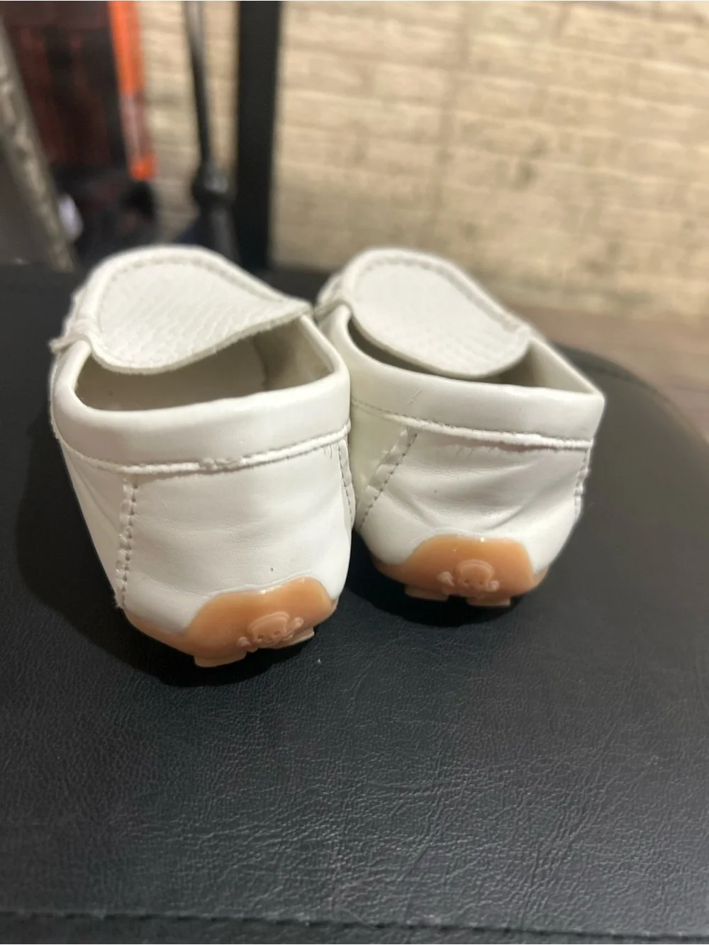 CCVON Toddler Little Kid Boys Girls Soft Slip On Loafers Dress Flat Shoes White
